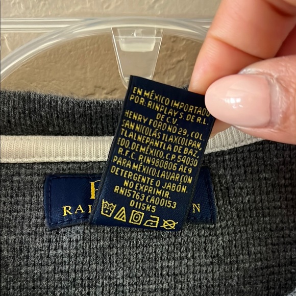 Polo by Ralph Lauren Men’s gray Long Sleeve waffle knit t shirt size Med… - Picture 5 of 7